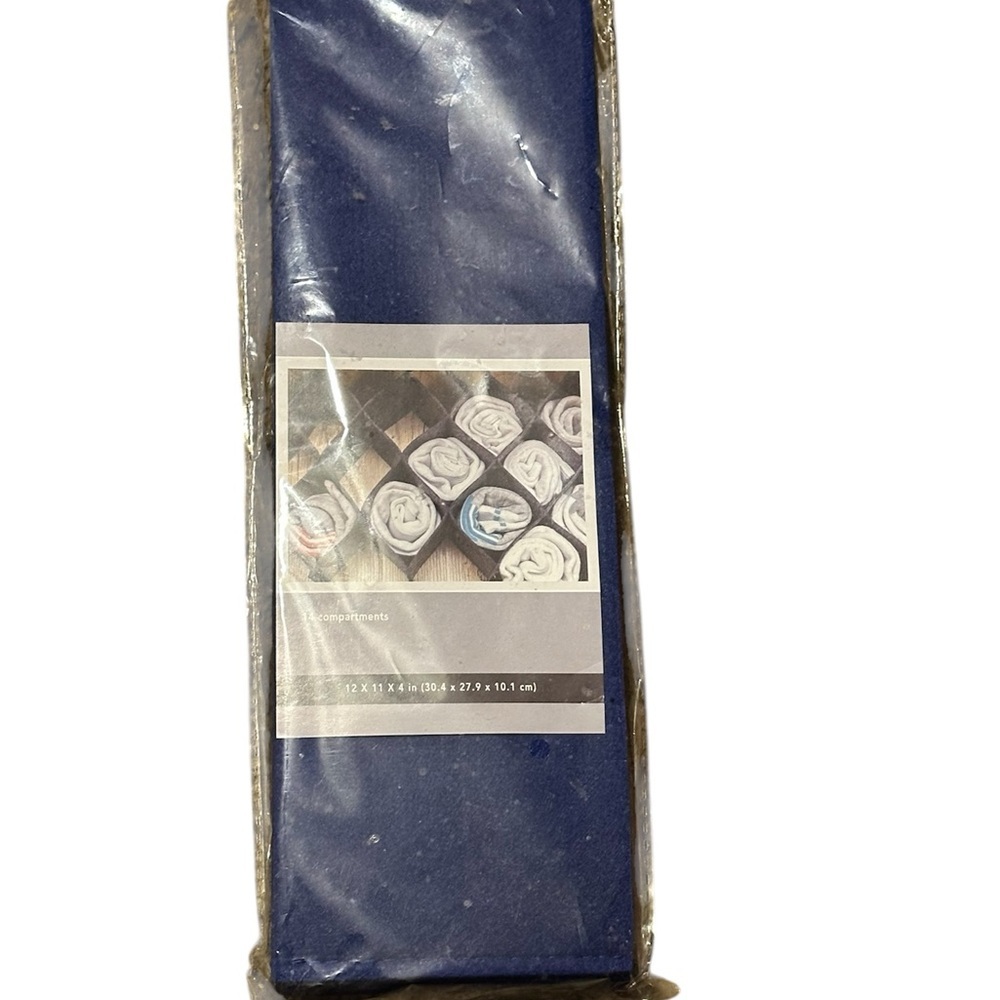 Essentials Blue Felt Drawer Organizer